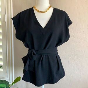 Black Belted Top